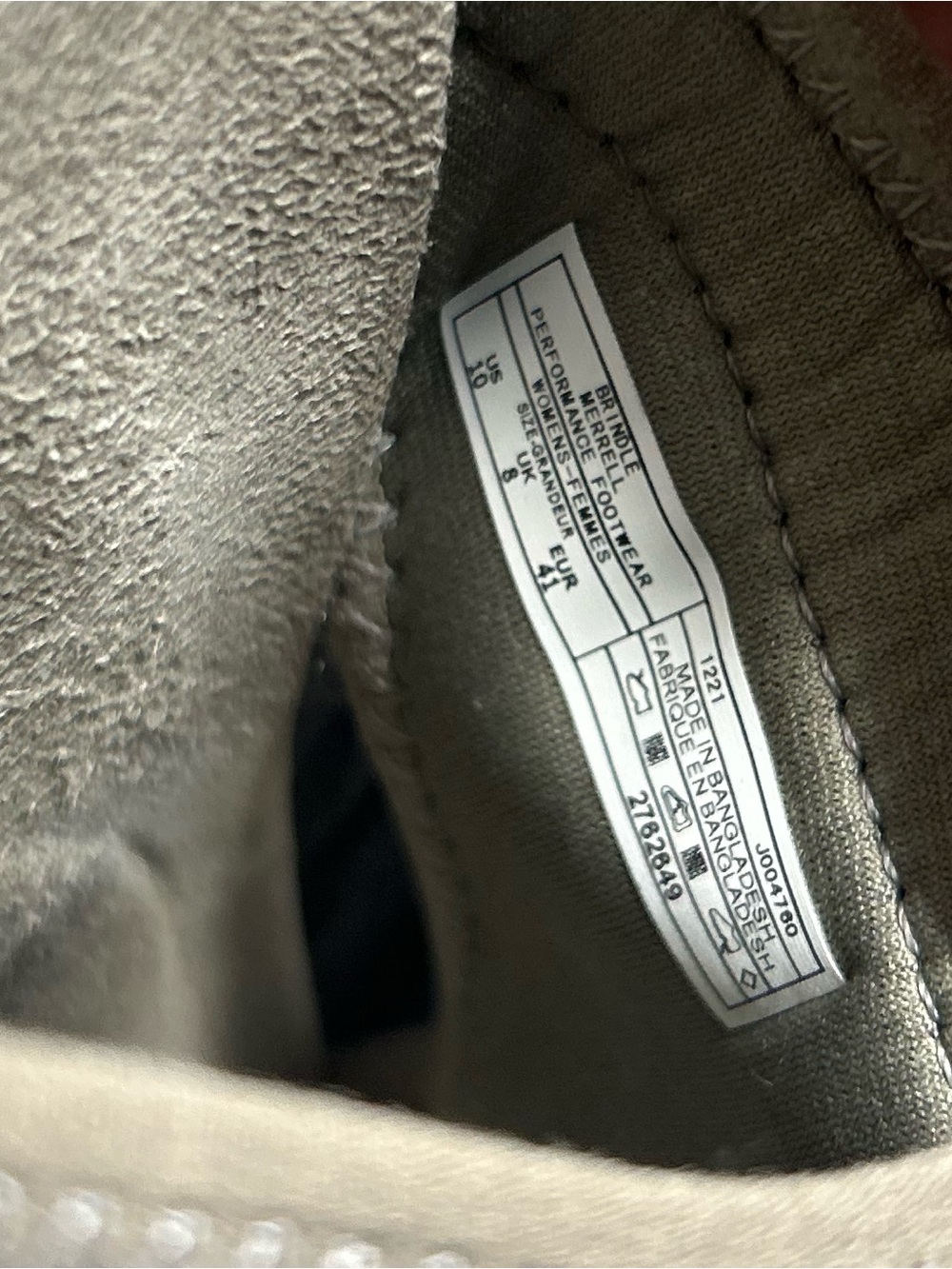 Merrell District 3 Post Brindle Neutral Taupe Slide with Adjustable Buckle Sz 10 - Picture 9 of 10